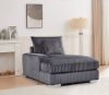 Picture of Test No Order - WINSTON Corduroy Velvet Modular Sectional Sofa with Ottoman (Grey)