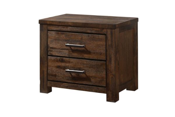 Picture of Test No Order - VENTURA 2-Drawer Oak Bedside Table