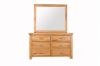 Picture of Test No Order - Westminster 6-Drawer Solid Oak Wood Dressing Table with Mirror 