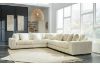 Picture of Test No Order - WINSTON Corduroy Velvet Modular Sofa (Beige) - Single RAF Armchair