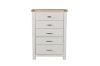 Picture of Test No Order - SICILY 5 DRW Tallboy (Solid wood - Ash Top)