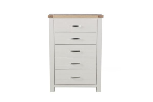 Picture of Test No Order - SICILY 5 DRW Tallboy (Solid wood - Ash Top)