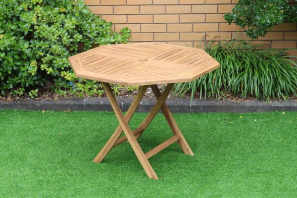 Picture of Test No Order - BALI Outdoor Solid Teak Wood D120 Octangle Table Model 037