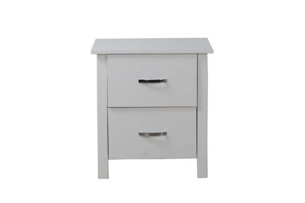 Picture of Test No Order - PORTLAND 2-Drawer Bedside Table (Cream)