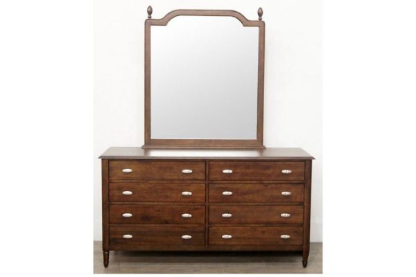 Picture of Test No Order - PRAGUE Dressing Table with Mirror (Silver Wattle Timber)