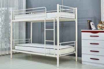 Picture of Test No Order - STELLA Steel Single-Single Bunk Bed Frame (White)