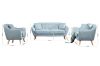 Picture of Test No Order - LUNA 3/2/1 Seater Sofa with Pillows (Light Blue)