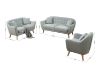 Picture of Test No Order - LUNA 3/2/1 Seater Sofa with Pillows (Light Grey)