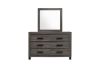 Picture of Test No Order - ROMNEY 6 DRW Dressing Table with Mirror (Grey)