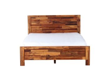 Picture of Test No Order - PHILIPPE Single/King Single/Double/Queen Size Acacia Wood Bed Frame (Rustic Java Colour)