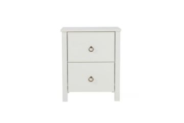 Picture of Test No Order - METRO 2-Drawer Bedside Table (Cream)