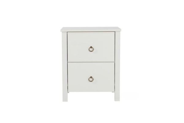 Picture of Test No Order - METRO 2-Drawer Bedside Table (Cream)