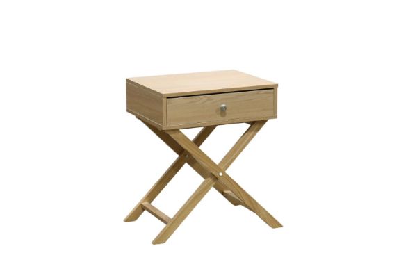 Picture of Test No Order - LINO 1-Drawer Foldable Bedside Table (Oak)