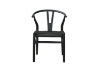 Picture of Test No Order -  WISHBONE Solid Beech Wood Y Replica Chair (Black)