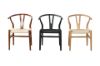 Picture of Test No Order -  WISHBONE Solid Beech Wood Y Replica Chair (Black)