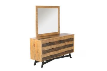 Picture of Test No Order - BARBADOS 7 DRW Dressing Table (Reclaimed Timber)