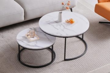 Picture of Test No Order - LUIS Nesting Table (Black/White)