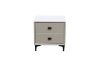 Picture of Test No Order - ALANYA 2-Drawer Bedside Table (Champagne)