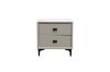 Picture of Test No Order - ALANYA 2-Drawer Bedside Table (Champagne)