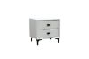 Picture of Test No Order - ALANYA 2-Drawer Bedside Table (White)