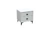 Picture of Test No Order - ALANYA 2-Drawer Bedside Table (White)