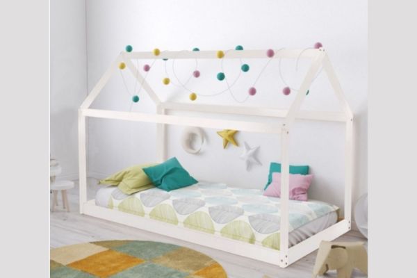 Picture of Test No Order - STAR HOUSE Pinewood Bed frame in Single Size (White)