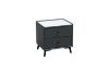 Picture of Test No Order - CUBA 2-Drawer Bedside Table (Dark Grey)