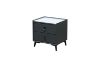 Picture of Test No Order - CUBA 2-Drawer Bedside Table (Dark Grey)