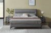 Picture of Test No Order - CUBA Genuine Leather Bed Frame (Dark Grey) - Queen