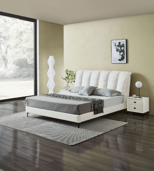 Picture of Test No Order - ALANYA Bed Frame (White) - Super King