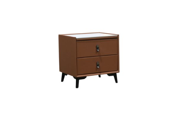 Picture of Test No Order - CUBA 2-Drawer Bedside Table (Brown)