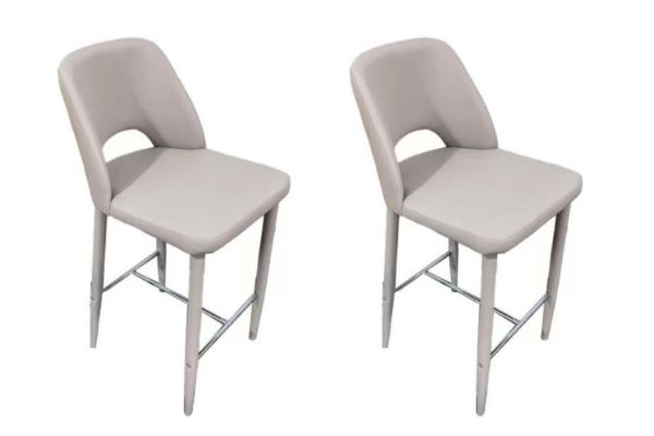 Picture of Test No Order - EVE PU Leather Bar Chair (Champagne) - 2 Chairs as a Set