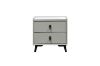 Picture of Test No Order - AUGUSTA 2-Drawer Bedside Table (Light Grey)