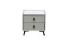 Picture of Test No Order - AUGUSTA 2-Drawer Bedside Table (Light Grey)