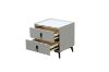 Picture of Test No Order - AUGUSTA 2-Drawer Bedside Table (Light Grey)