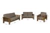 Picture of Test No Order - VENTURA 3/2/1 Seater Oak Sofa Range (Light Brown)