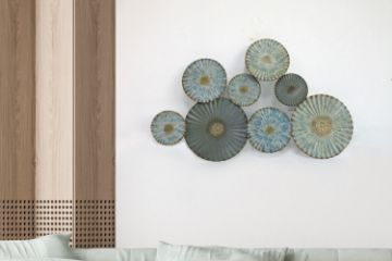 Picture of Test No Order - CIRCLES French Style Metal Wall Art (88cm x 55cm)