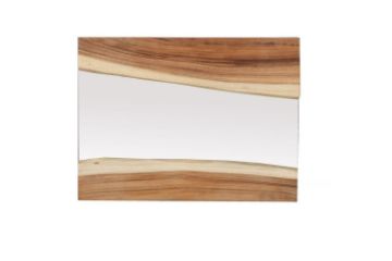 Picture of Test No Order - Astrid Solid Teak Wood Live Edge Hanging Mirror * 3 Sizes