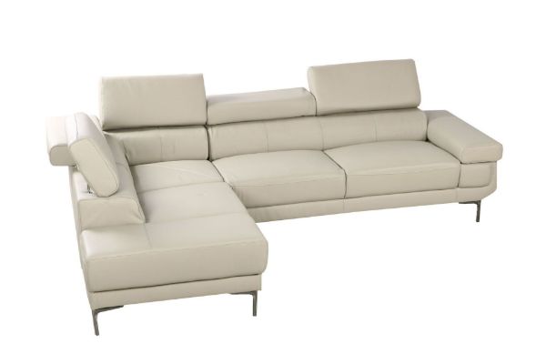 Picture of Test No Order - CLAUDIA 100% Genuine Leather L-Shape Sofa (Beige) - Facing Left