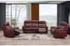 Picture of Test No Order - BREVILLE Reclining Genuine Leather Sofa (Wine Red)