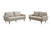 Picture of Test No Order - ZEN 3/2 Seater Fabric Sofa Range with Solid Wood Legs (Beige)