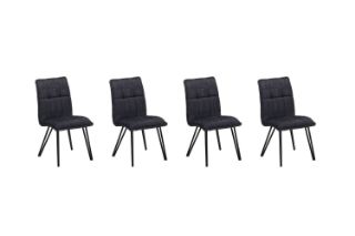 Picture of Test No Order - NOBLE Fabric Dining Chair (Black) - 4 Chairs in 1 Carton