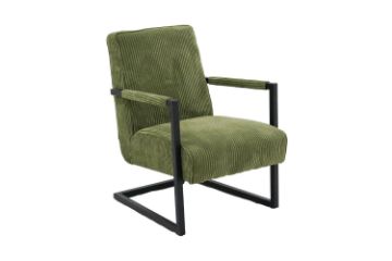 Picture of Test No Order - PARAMOUNT Corduroy Fabric Arm Chair (Green)