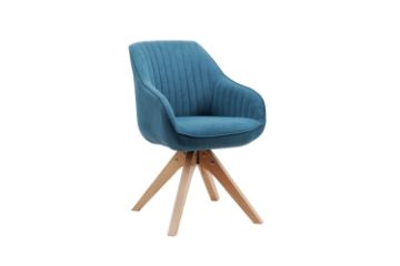 Picture of Test No Order - VENETIAN 360° Swivel Fabric Arm Chair (Blue)