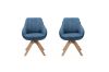 Picture of Test No Order - VENETIAN 360° Swivel Fabric Arm Chair (Blue)