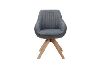 Picture of Test No Order - VENETIAN 360° Swivel Fabric Arm Chair (Grey) - Single	