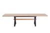 Picture of Test No Order - CAPITOL 180-300 Adjustable & Extendable Dining Table with Metal Black Legs (Natural)