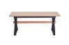 Picture of Test No Order - CAPITOL 180-300 Adjustable & Extendable Dining Table with Metal Black Legs (Natural)