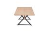 Picture of Test No Order - CAPITOL 180-300 Adjustable & Extendable Dining Table with Metal Black Legs (Natural)