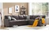 Picture of Test No Order - OLYMPIA Fabric Sectional Sofa (Dark Grey)